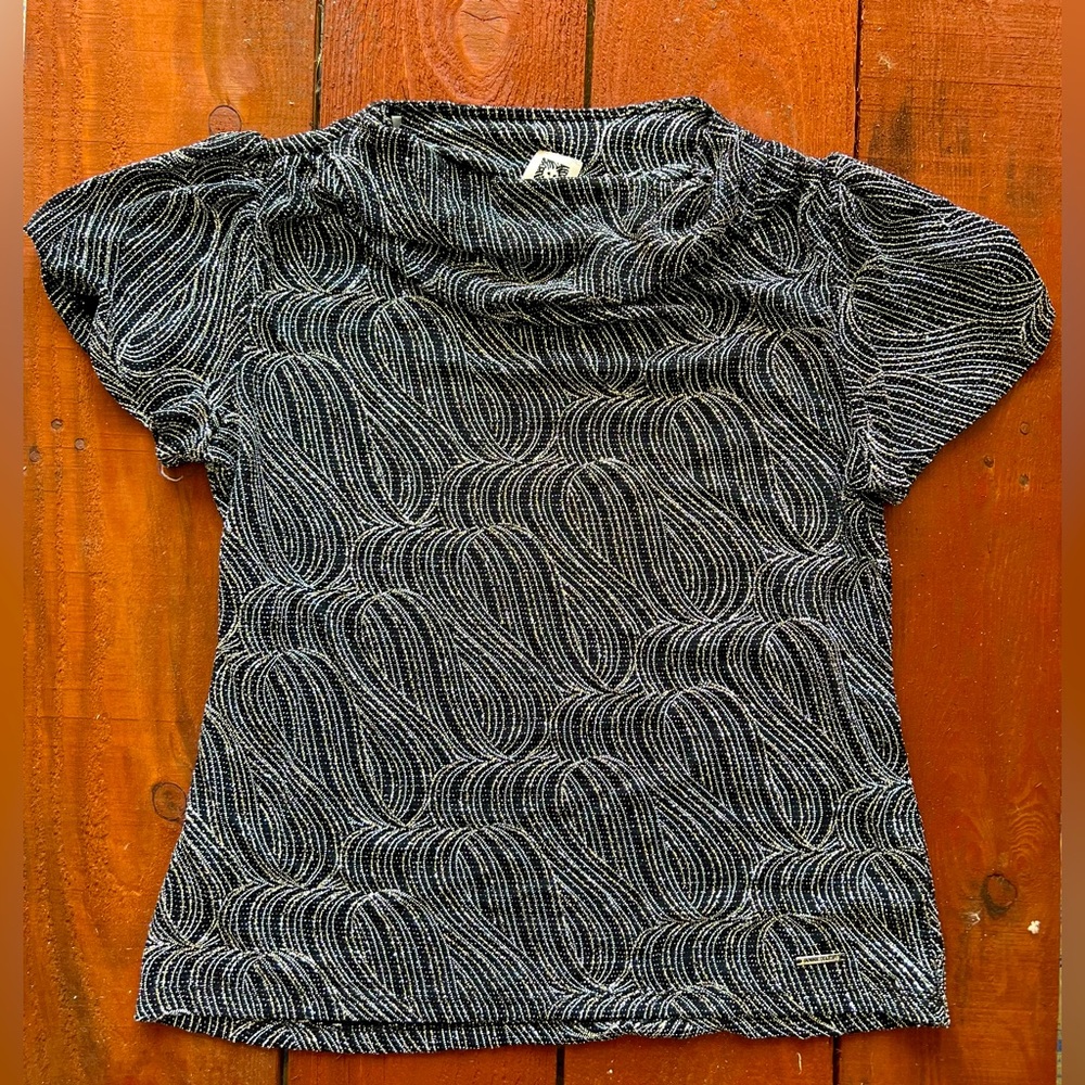 ANNE KLEIN BLACK SHIRT M